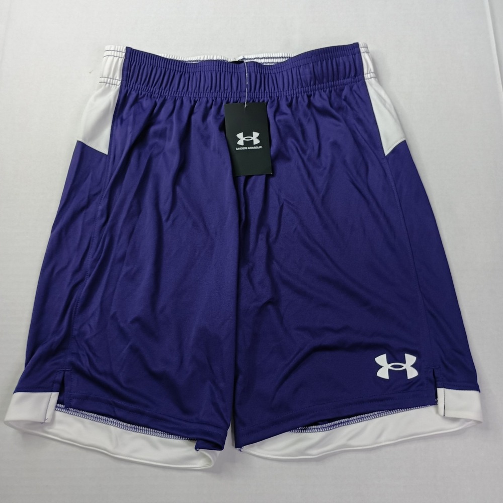 Under Armour Men's UA Maquina 3.0 Shorts Size S Small Purple White‎ Lightweight